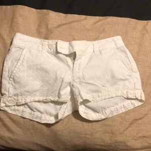 White shorts, size 0